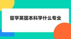 留学英国本科学什么专业