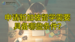 申请新加坡留学需要具备哪些条件?