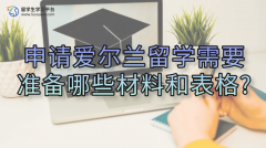 申请爱尔兰留学需要准备哪些材料和表格?