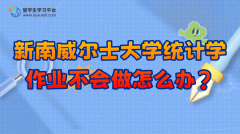 新南威尔士大学统计学作业不会做怎么办?