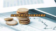 金融分析师工作岗位要求有哪些