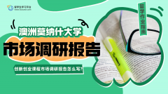 莫纳什大学创新创业课程市场调研报告怎么写?