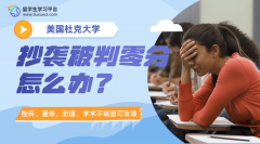 美国杜克大学抄袭被判零分怎么办?