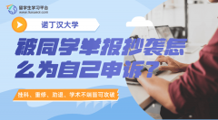 诺丁汉大学被同学举报抄袭怎么为自己申诉?