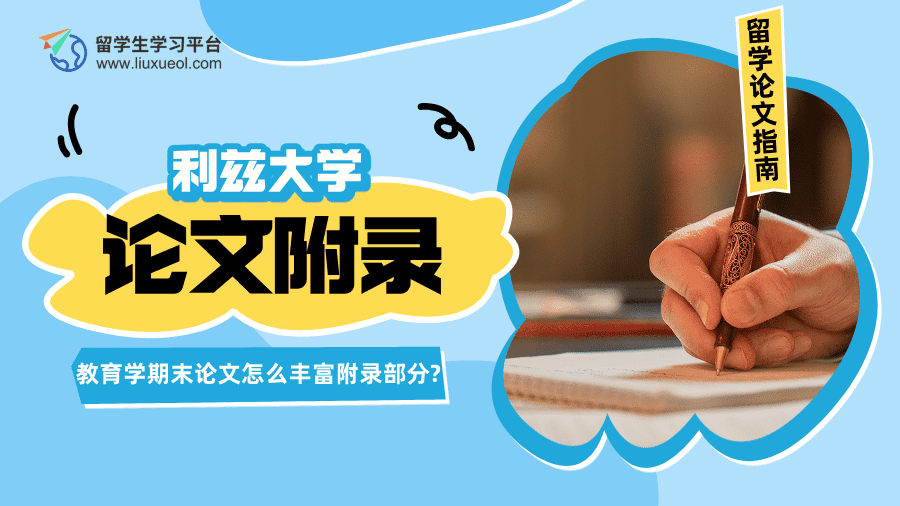 利兹大学教育学期末论文怎么丰富附录部分?