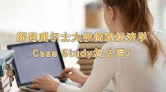新南威尔士大学微观经济学Case Study怎么写?